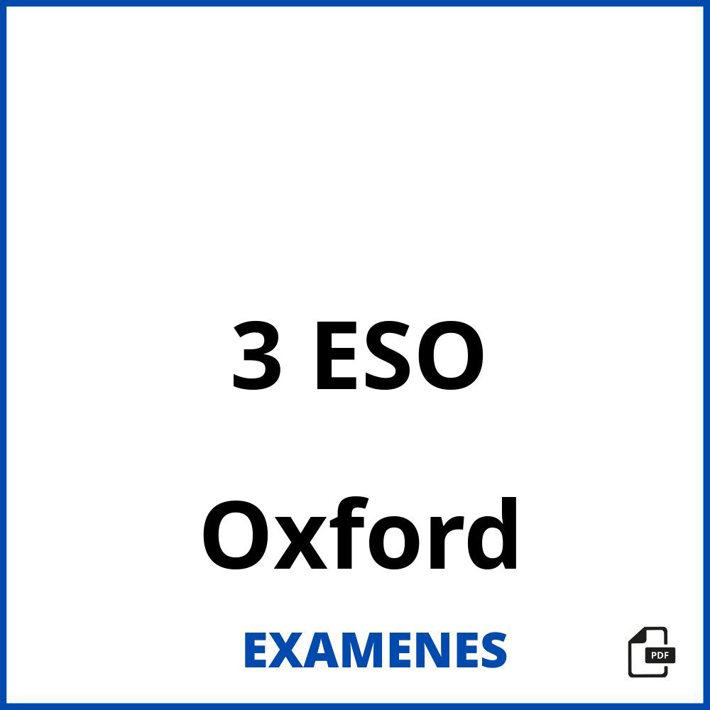 3 ESO Oxford