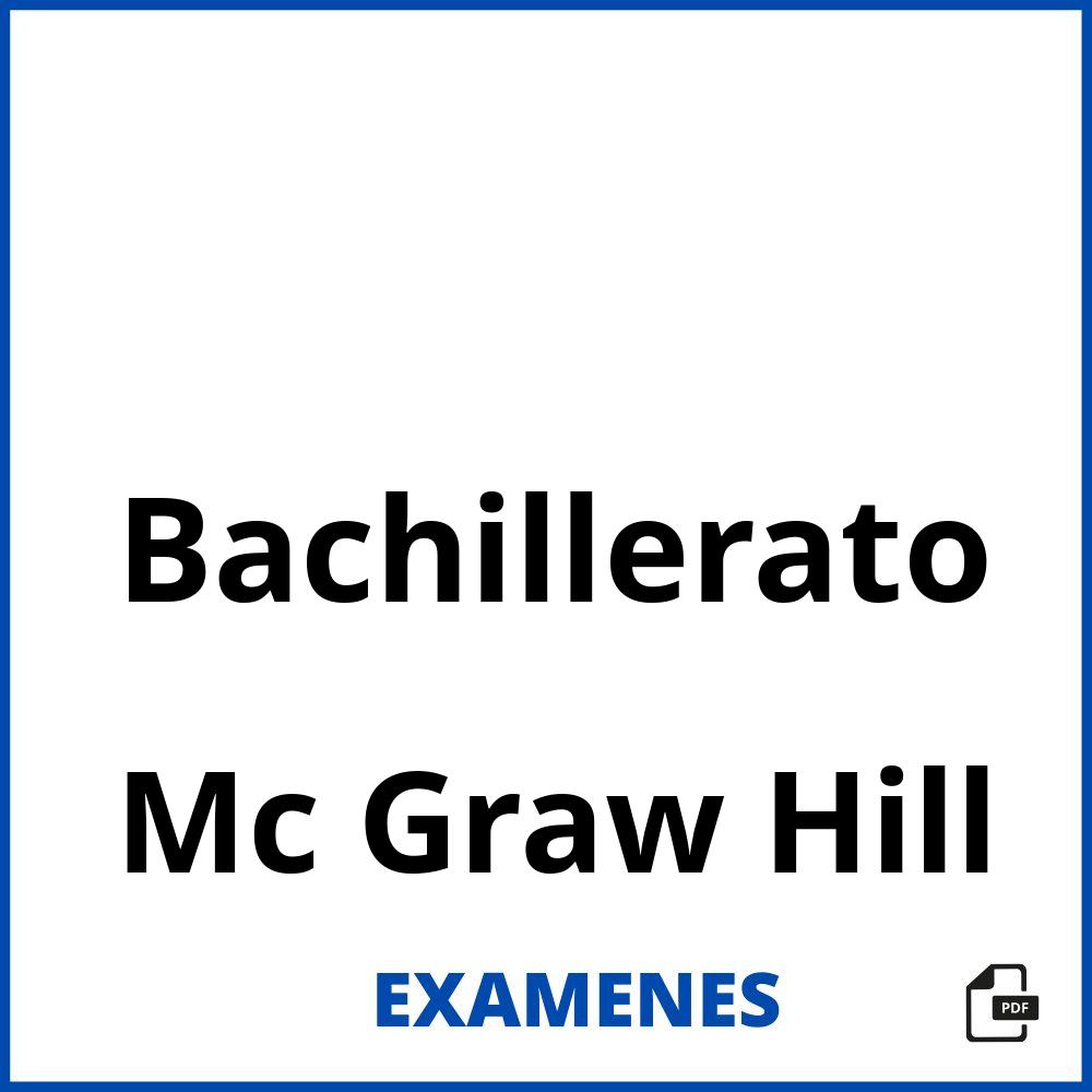 Bachillerato Mc Graw Hill