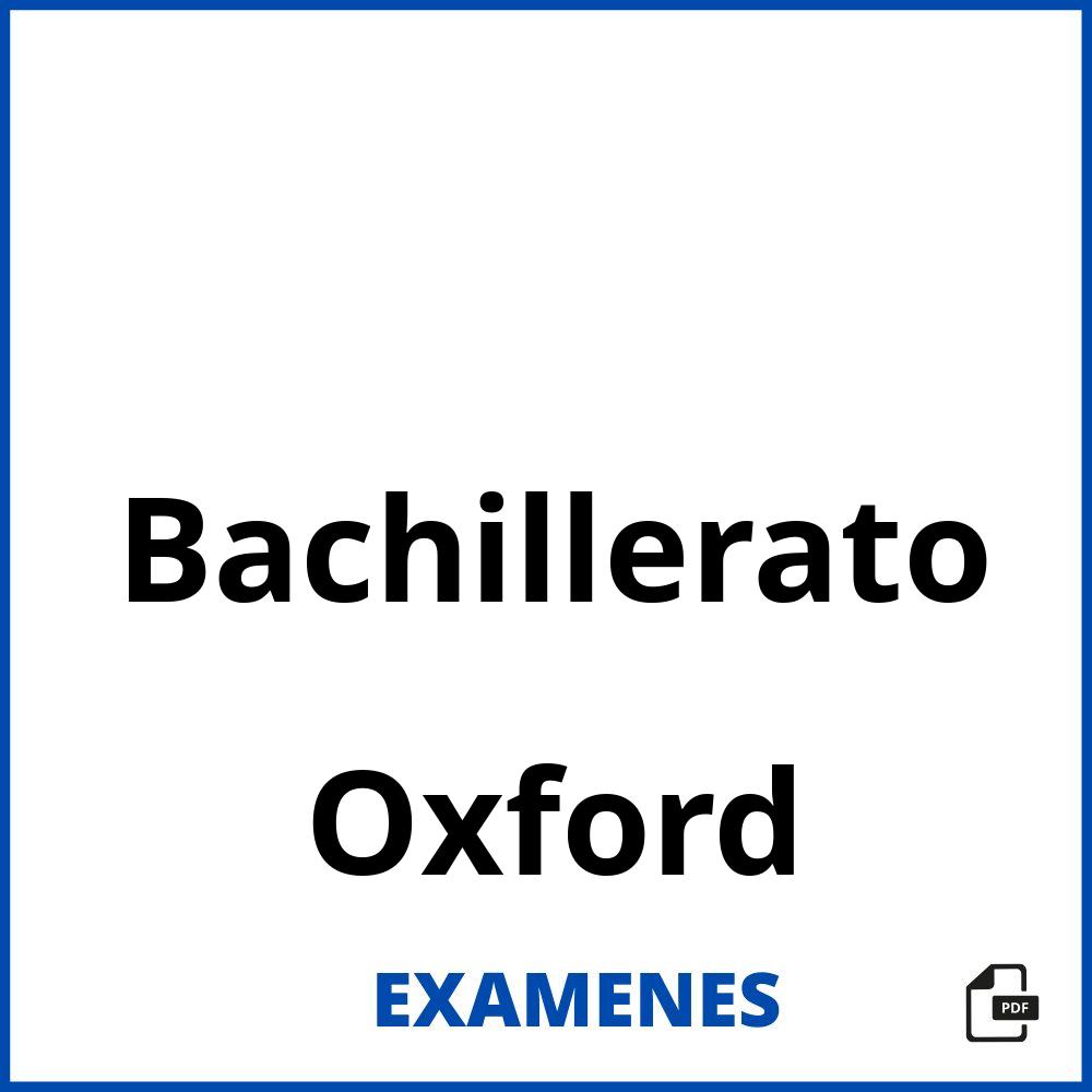 Bachillerato Oxford