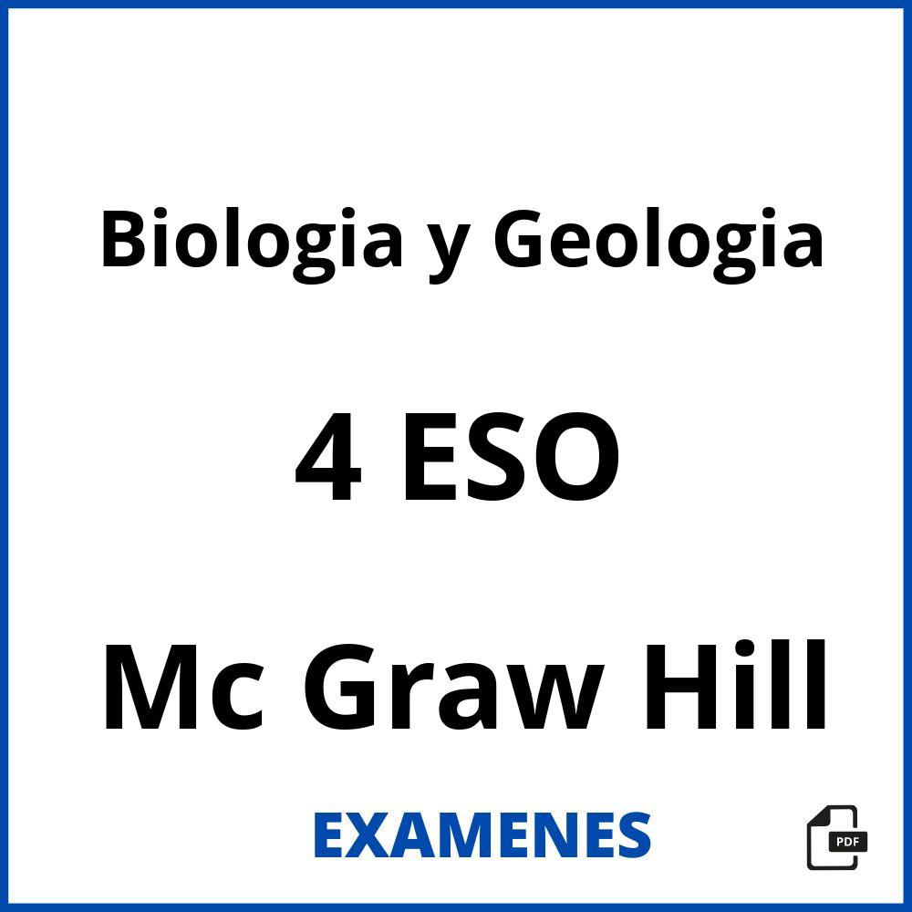 Biologia y Geologia 4 ESO Mc Graw Hill