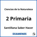 Examenes Ciencias de la Naturaleza 2 Primaria Santillana Saber Hacer PDF