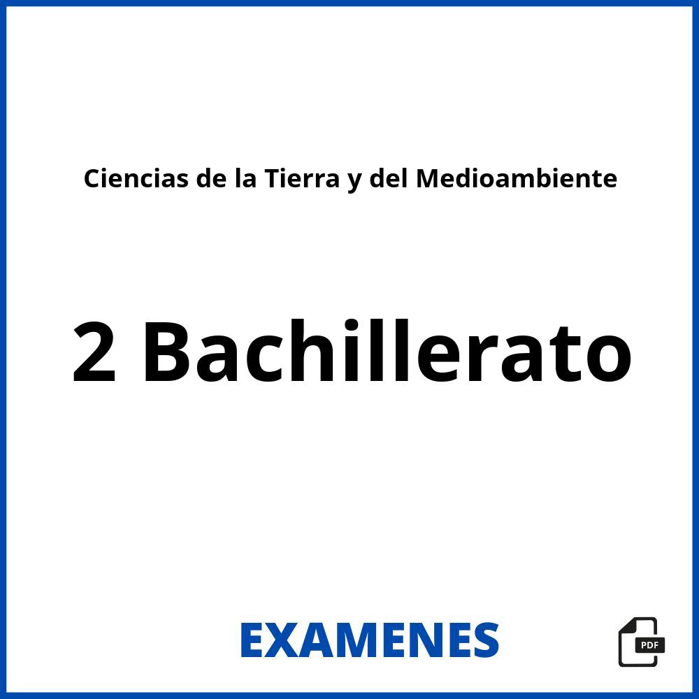 Ciencias de la Tierra y del Medioambiente 2 Bachillerato