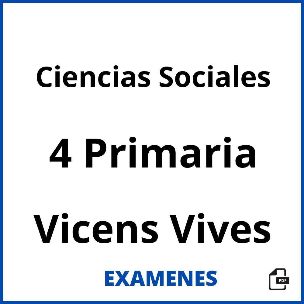 Ciencias Sociales 4 Primaria Vicens Vives