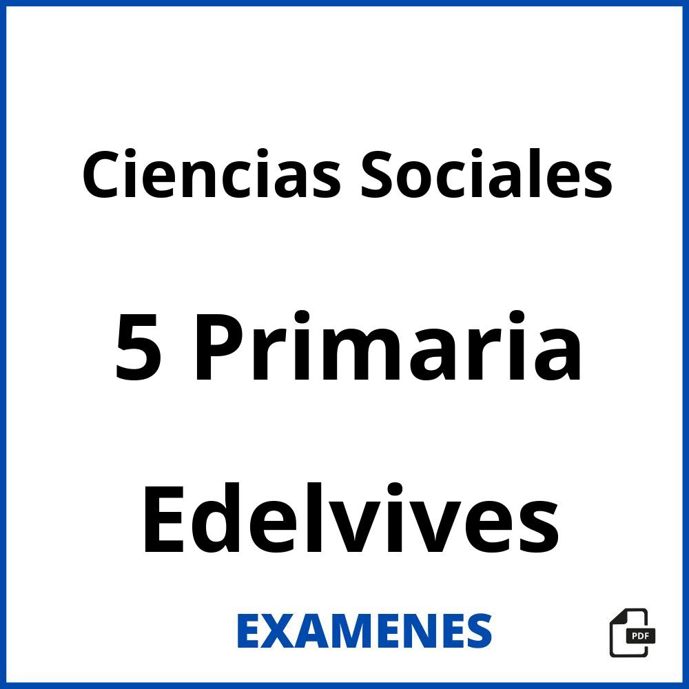 Ciencias Sociales 5 Primaria Edelvives