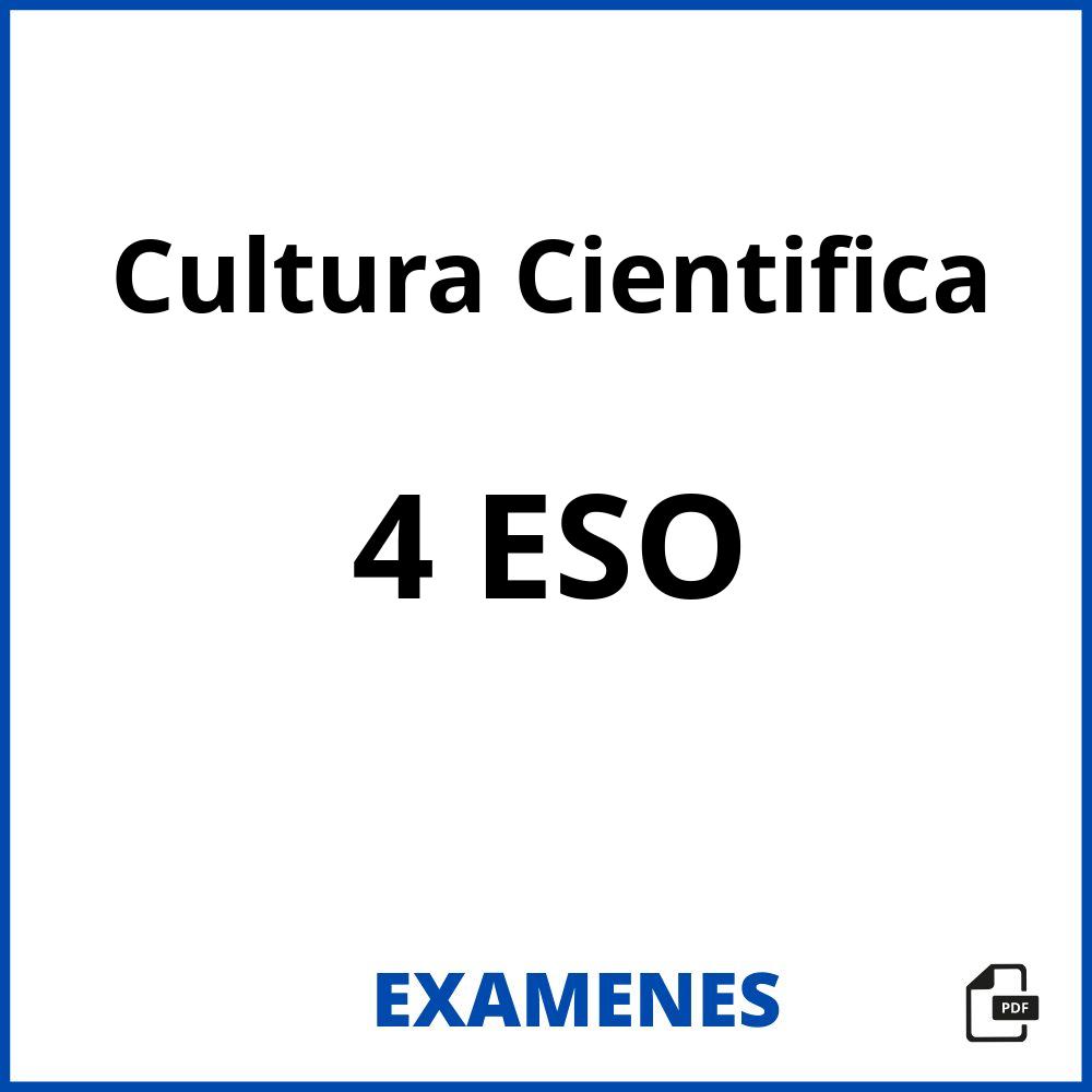 Cultura Cientifica 4 ESO