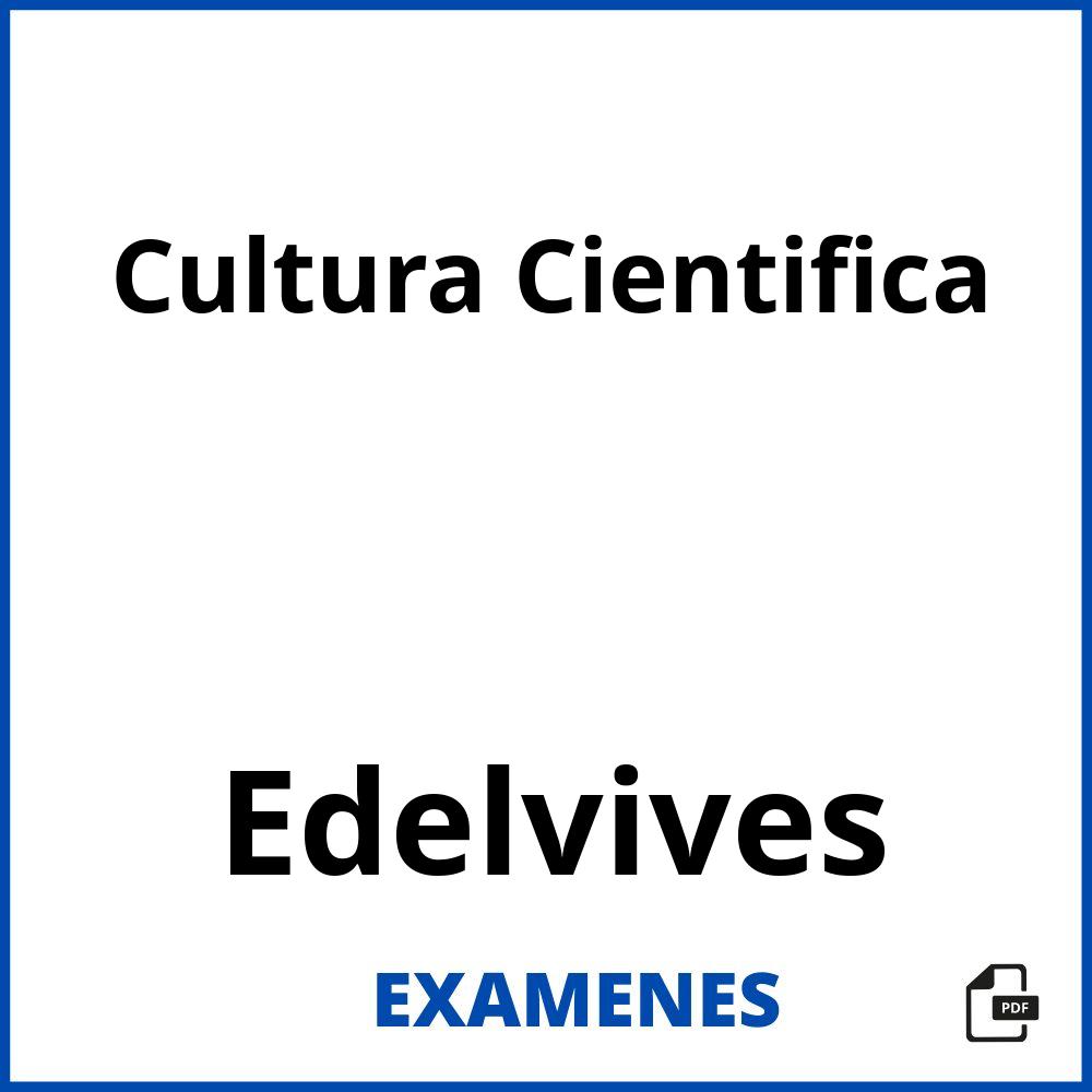 Cultura Cientifica Edelvives