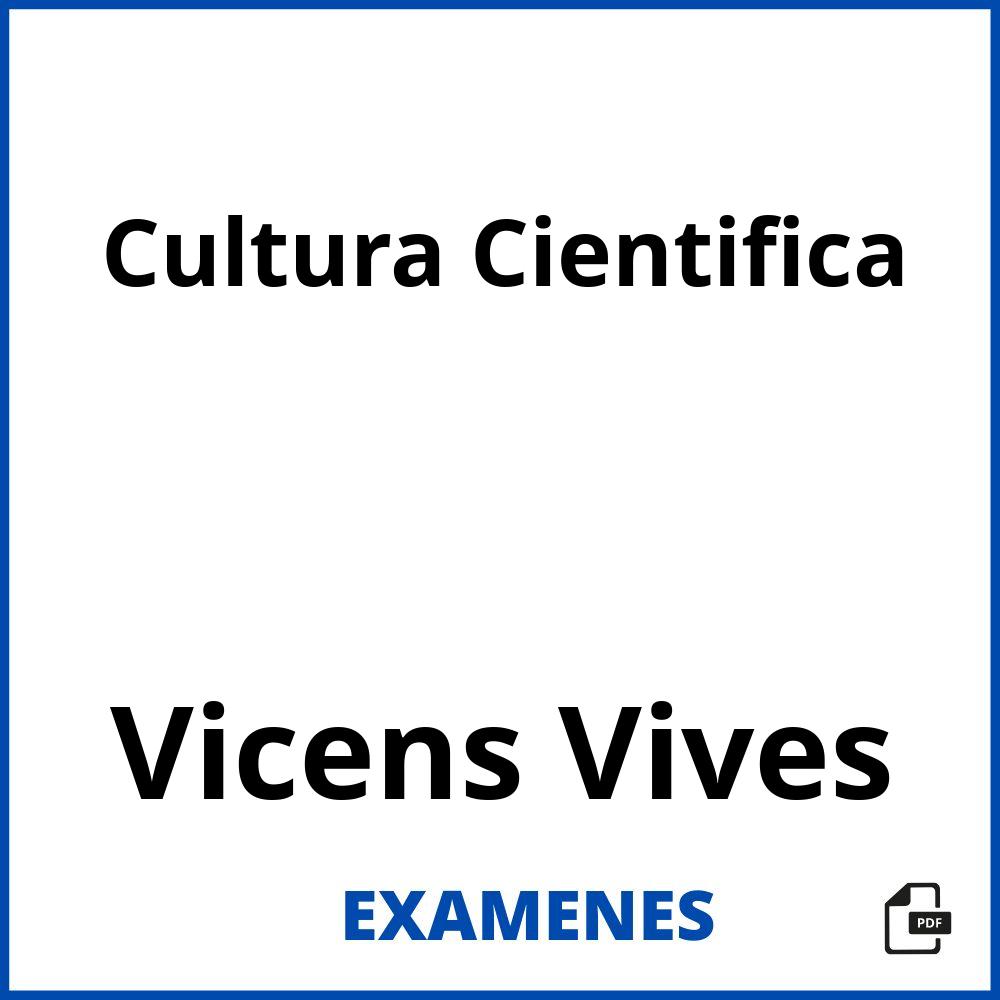 Cultura Cientifica Vicens Vives