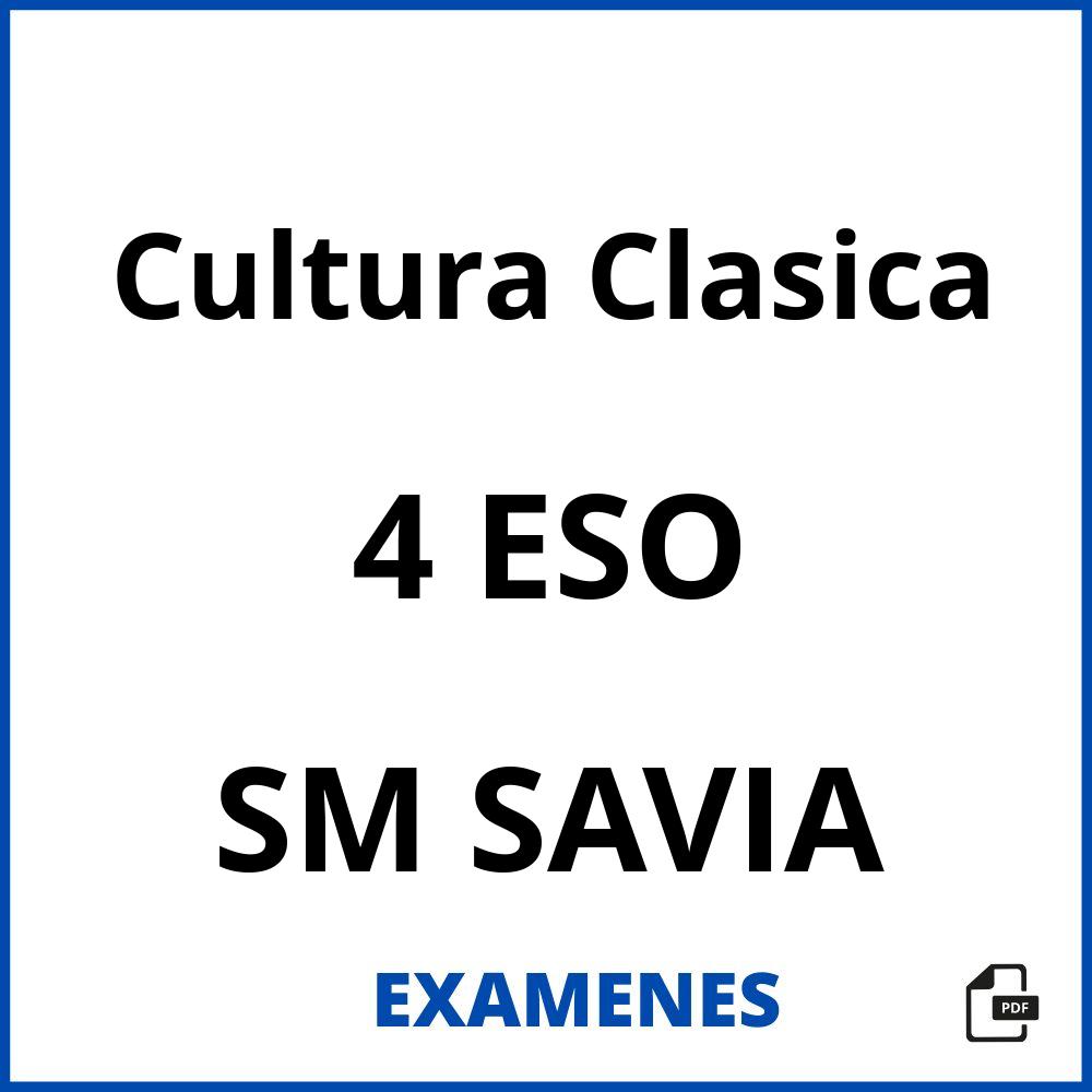 Cultura Clasica 4 ESO SM SAVIA