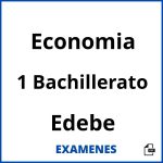 Examenes Economia 1 Bachillerato Edebe PDF