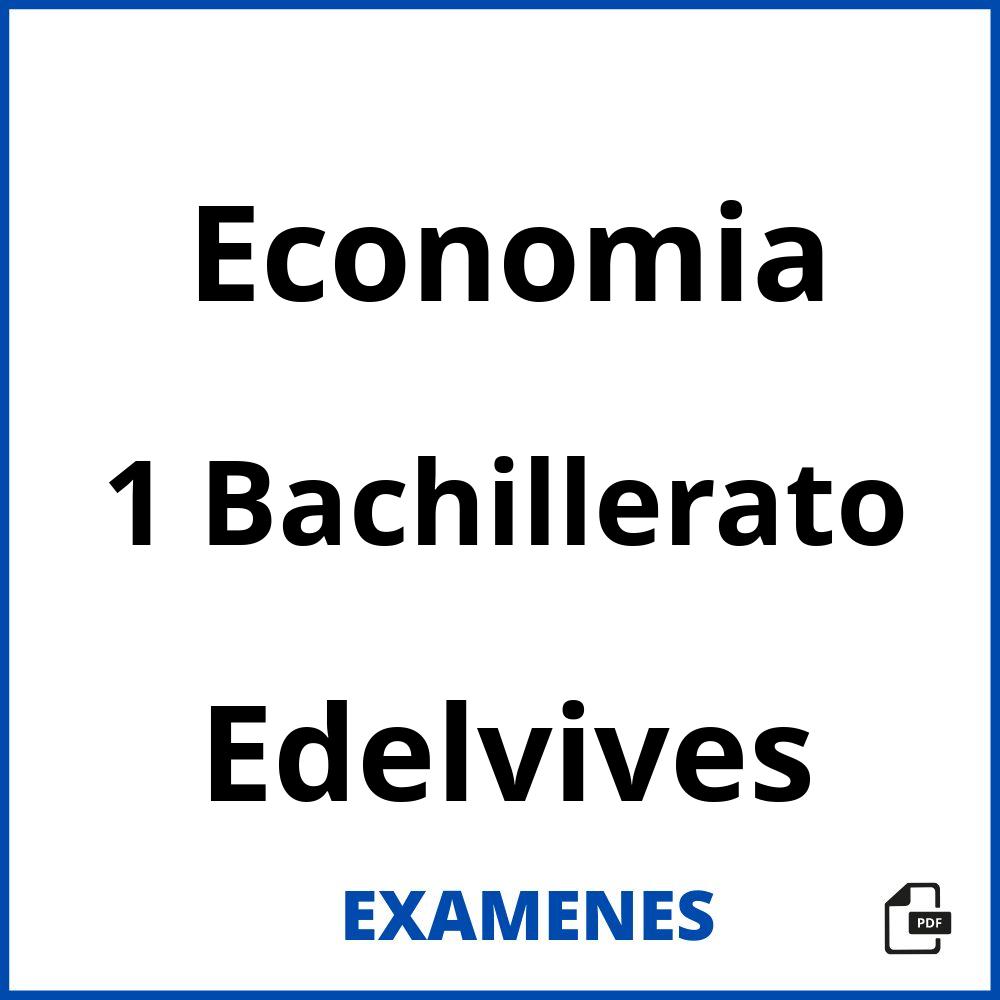 Economia 1 Bachillerato Edelvives