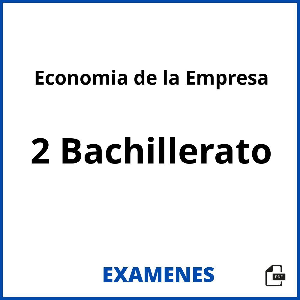 Economia de la Empresa 2 Bachillerato