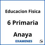 Examenes Educacion Fisica 6 Primaria Anaya PDF