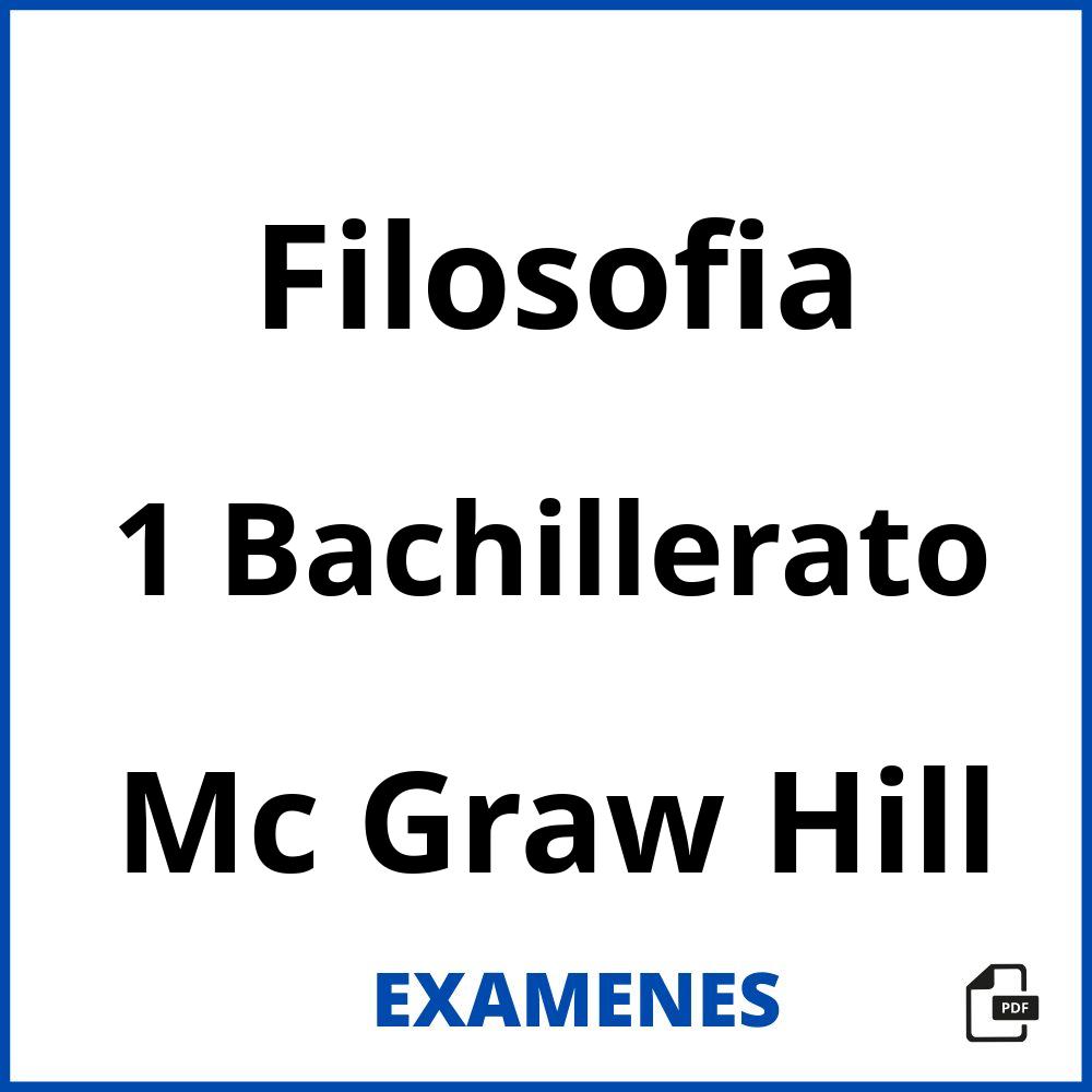 Filosofia 1 Bachillerato Mc Graw Hill