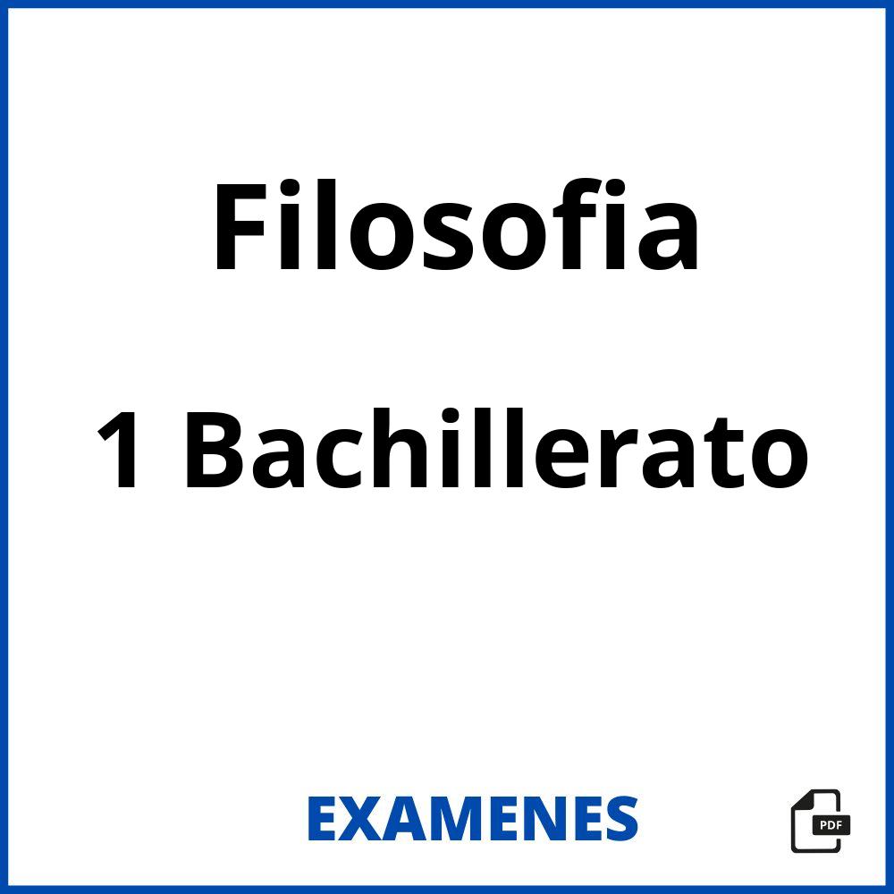 Filosofia 1 Bachillerato