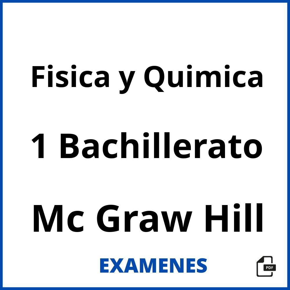 Fisica y Quimica 1 Bachillerato Mc Graw Hill