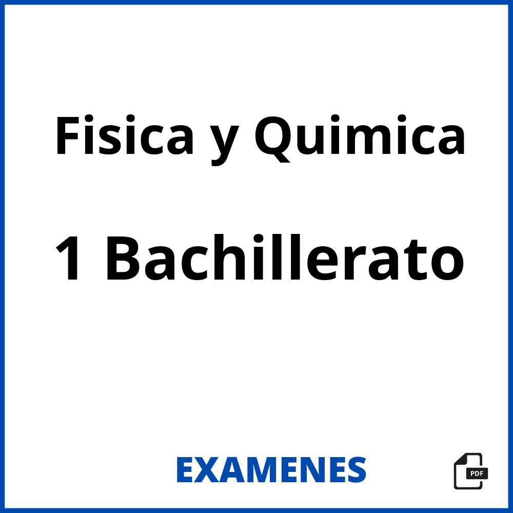 Fisica y Quimica 1 Bachillerato