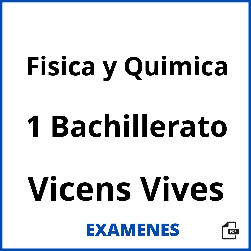 Fisica y Quimica 1 Bachillerato Vicens Vives