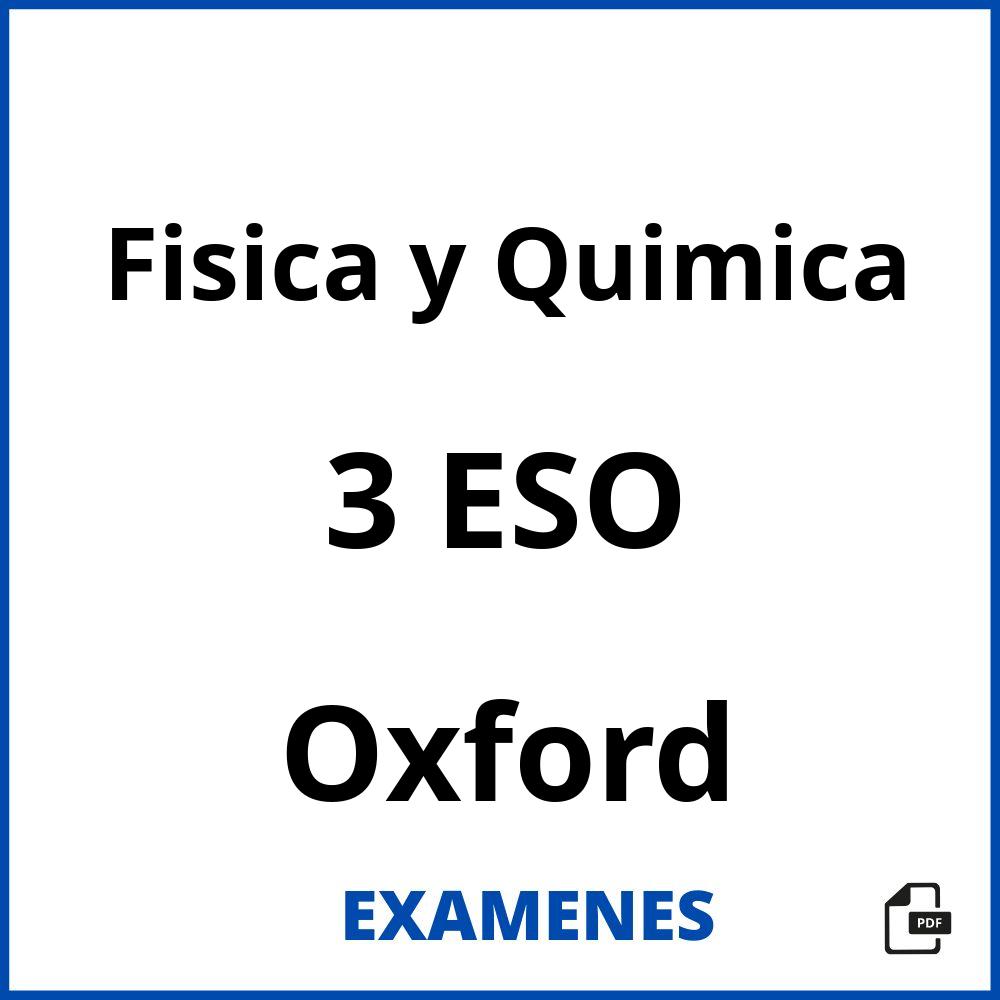 Fisica y Quimica 3 ESO Oxford