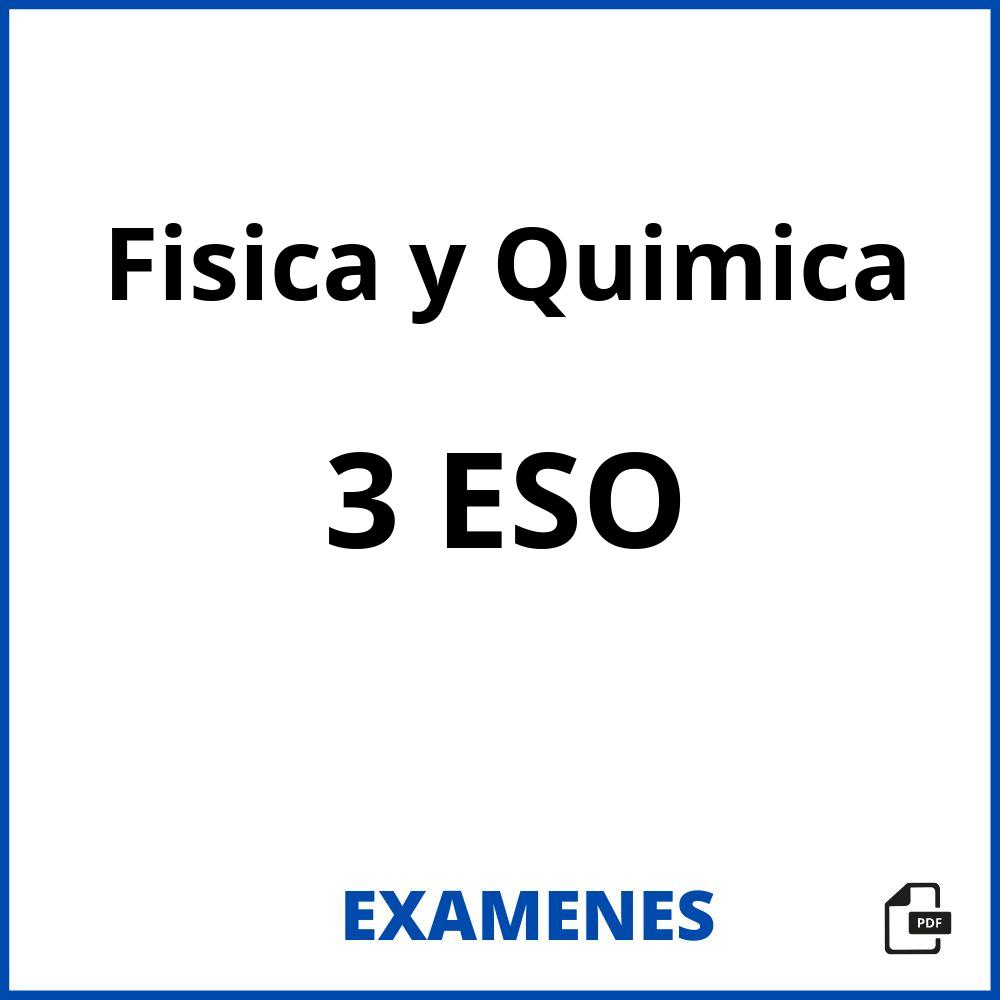 Fisica y Quimica 3 ESO