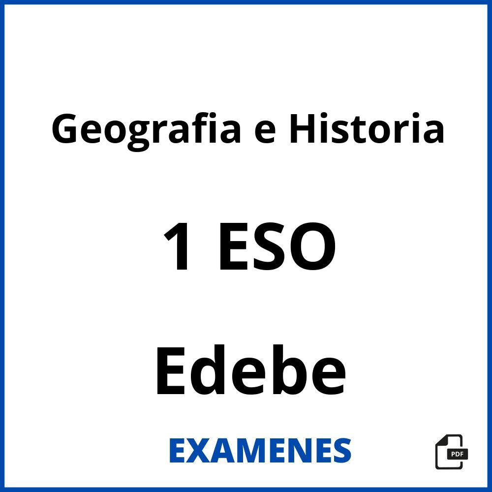 Geografia e Historia 1 ESO Edebe