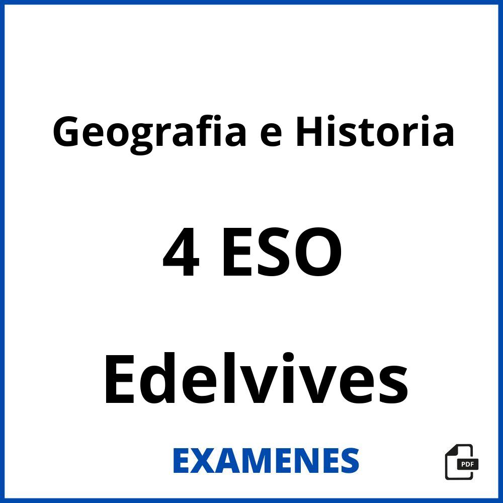 Geografia e Historia 4 ESO Edelvives