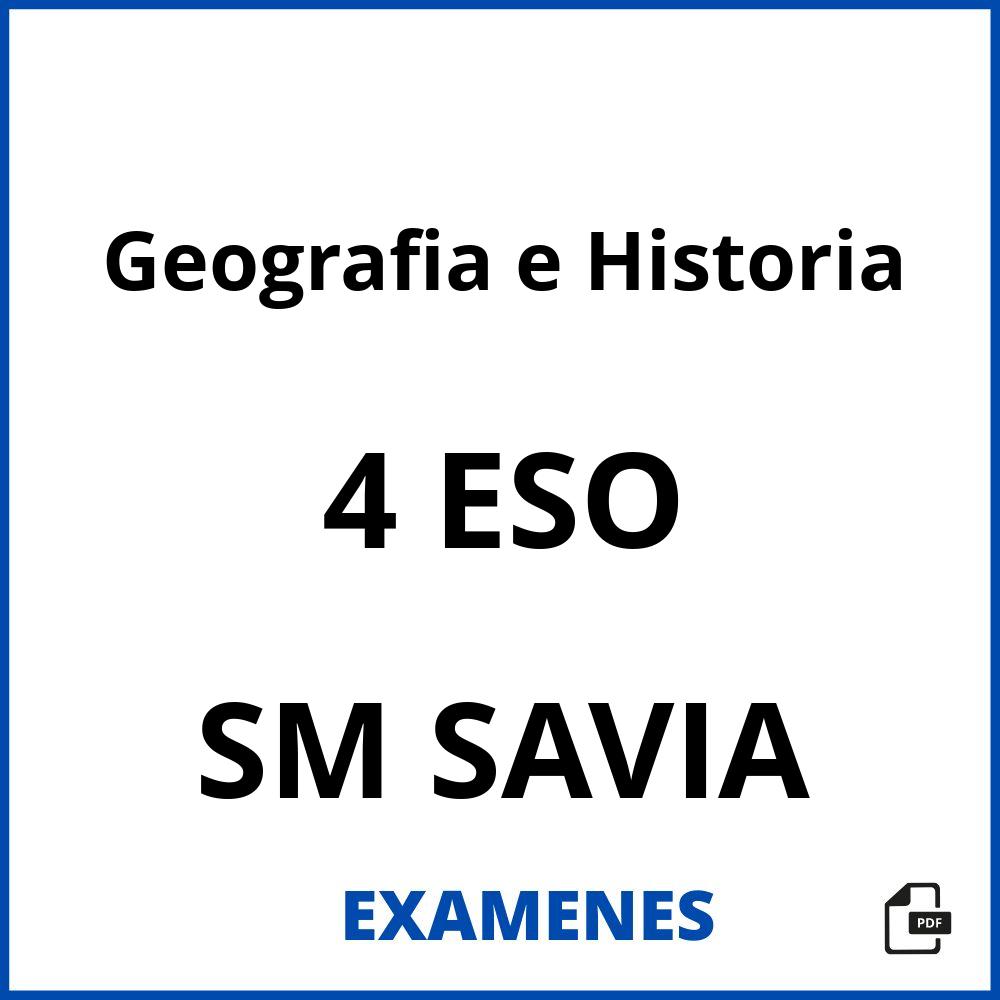 Geografia e Historia 4 ESO SM SAVIA