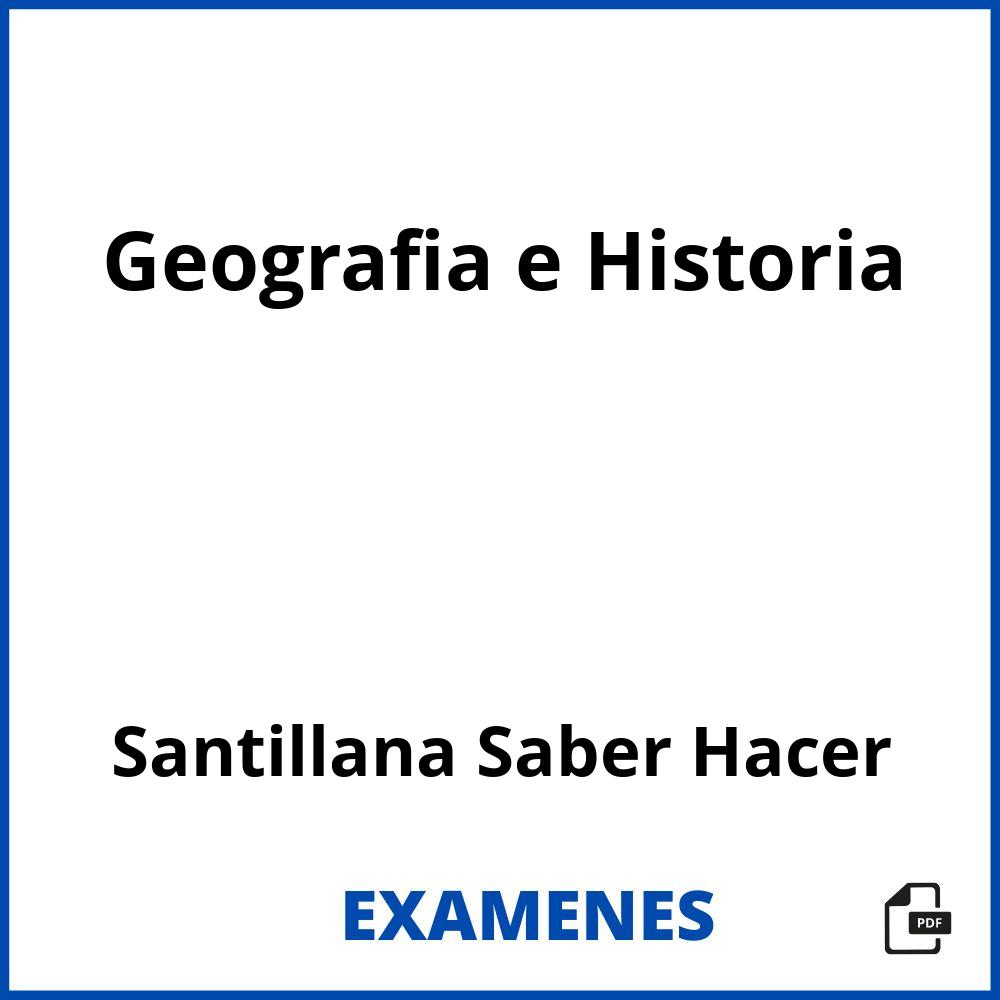 Geografia e Historia Santillana Saber Hacer