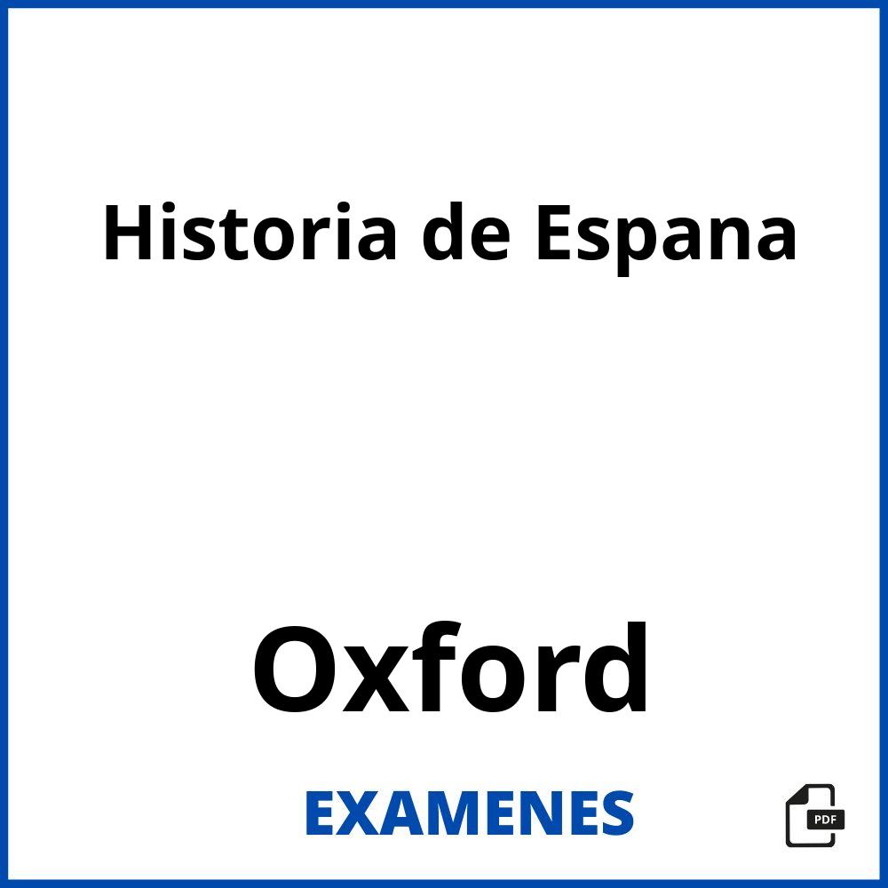 Historia de Espana Oxford