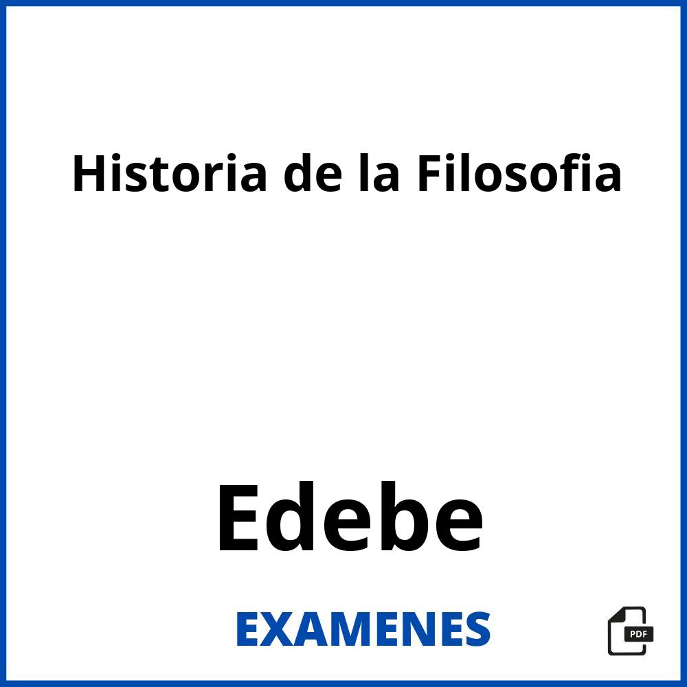 Historia de la Filosofia Edebe