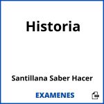 Examenes Historia Santillana Saber Hacer PDF