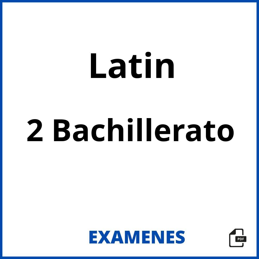 Latin 2 Bachillerato