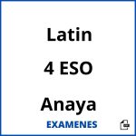 Examenes Latin 4 ESO Anaya PDF
