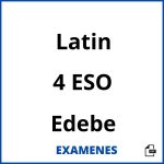 Examenes Latin 4 ESO Edebe PDF