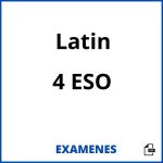 Examenes Latin 4 ESO PDF