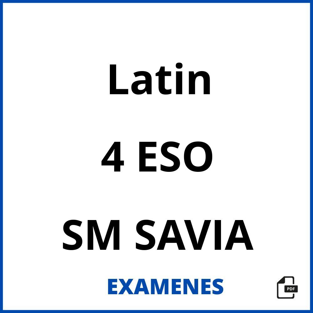 Latin 4 ESO SM SAVIA