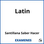 Examenes Latin Santillana Saber Hacer PDF