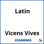 Examenes Latin Vicens Vives PDF