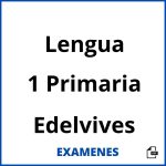 Examenes Lengua 1 Primaria Edelvives PDF