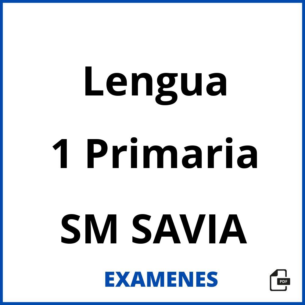 Lengua 1 Primaria SM SAVIA