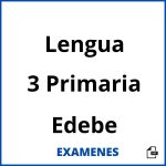 Examenes Lengua 3 Primaria Edebe PDF