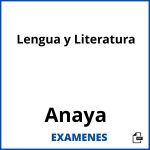 Examenes Lengua y Literatura Anaya PDF