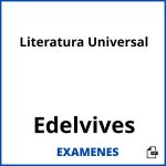 Examenes Literatura Universal Edelvives PDF
