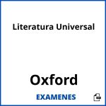 Examenes Literatura Universal Oxford PDF