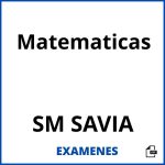Examenes Matematicas SM SAVIA PDF