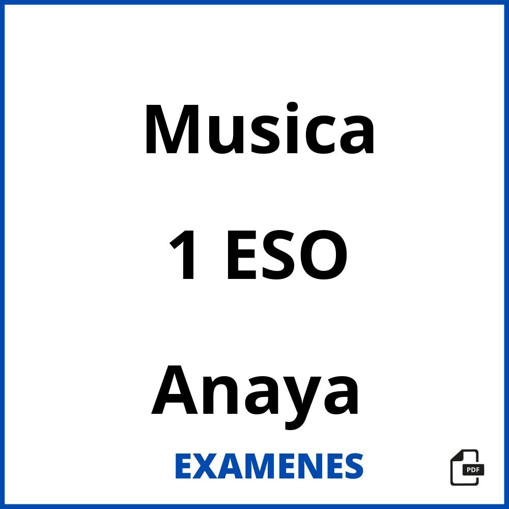 Musica 1 ESO Anaya