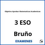 Examenes Objetivo Aprobar Matematicas Academicas 3 ESO Bruño PDF