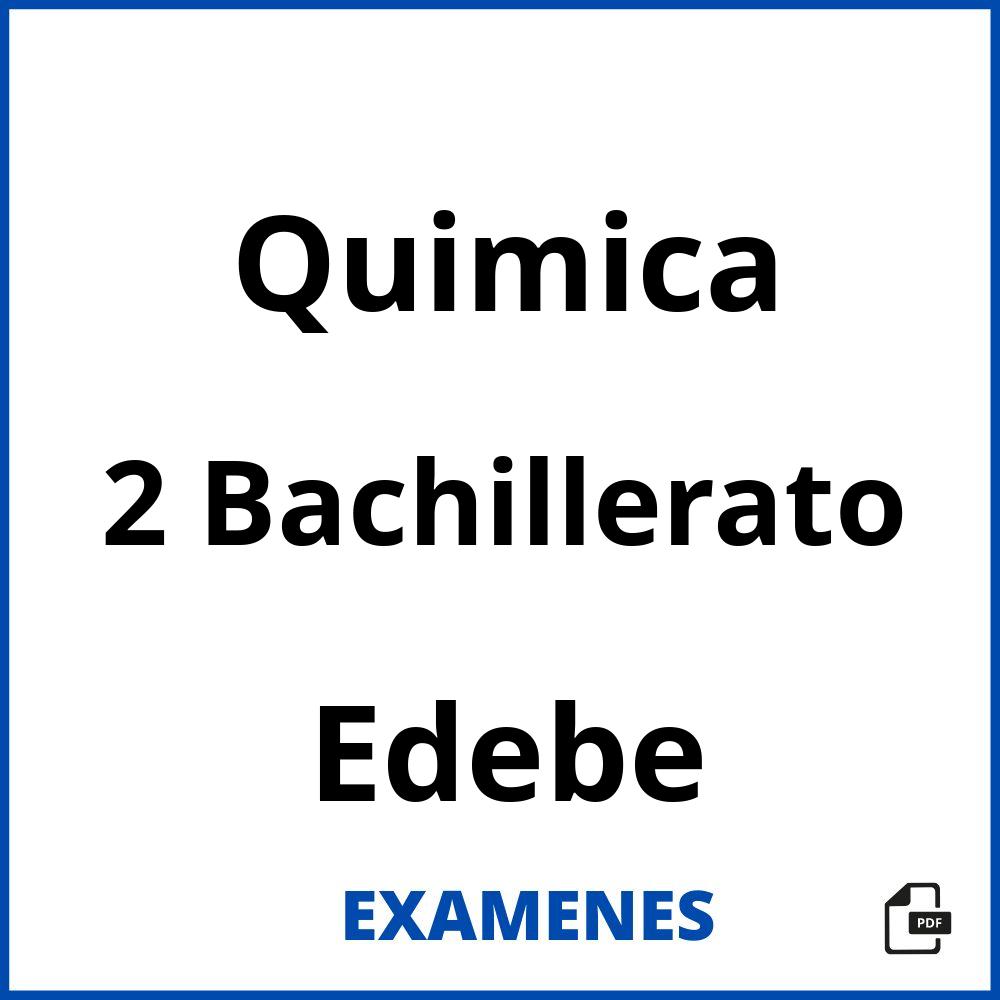 Quimica 2 Bachillerato Edebe