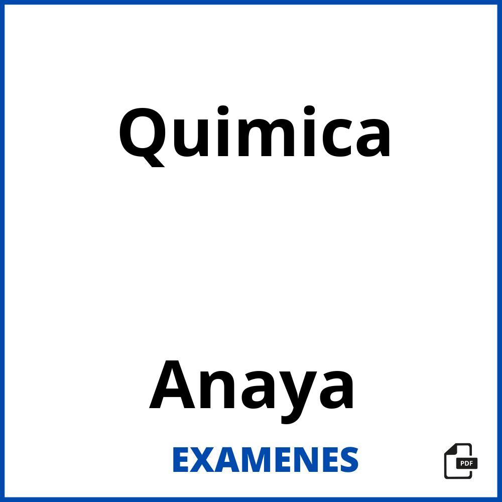 Quimica Anaya