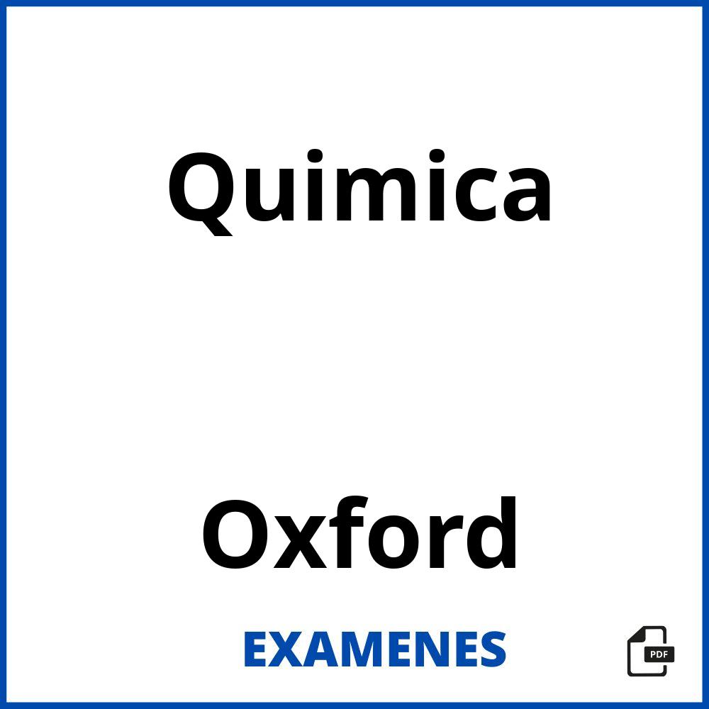 Quimica Oxford