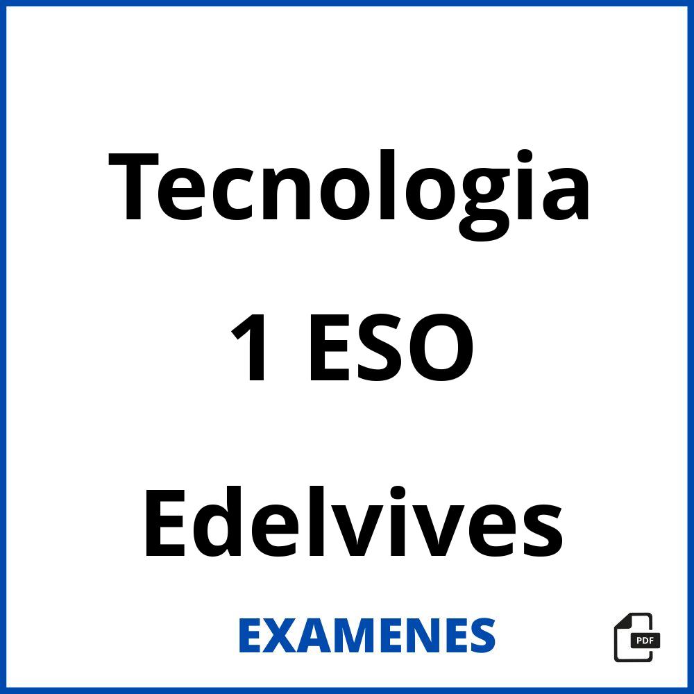 Tecnologia 1 ESO Edelvives